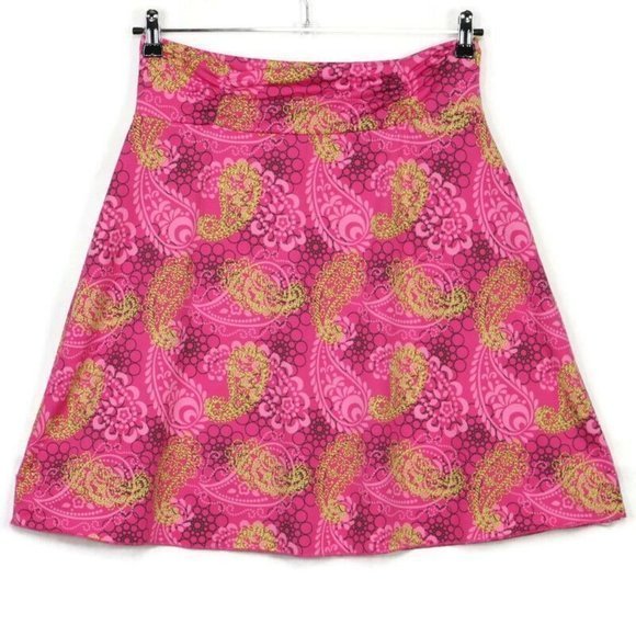 Tranquility by Colorado Clothing A-Line Skirt Pink‎ Paisley Stretch M Medium - Picture 1 of 12